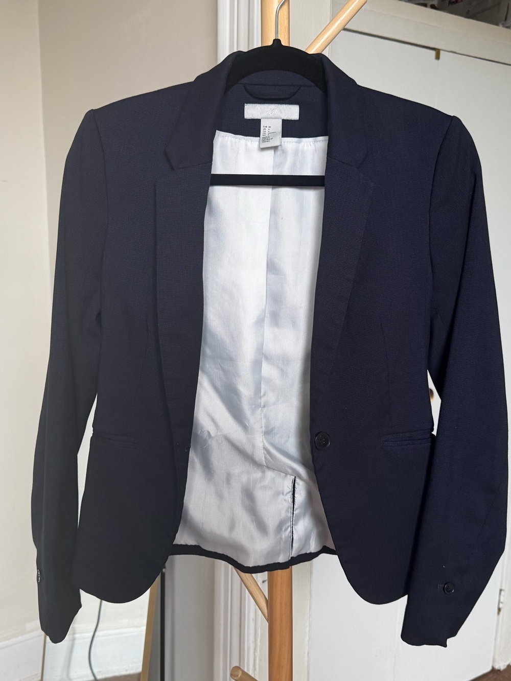 H&M Women's Navy Blue Blazer Jacket